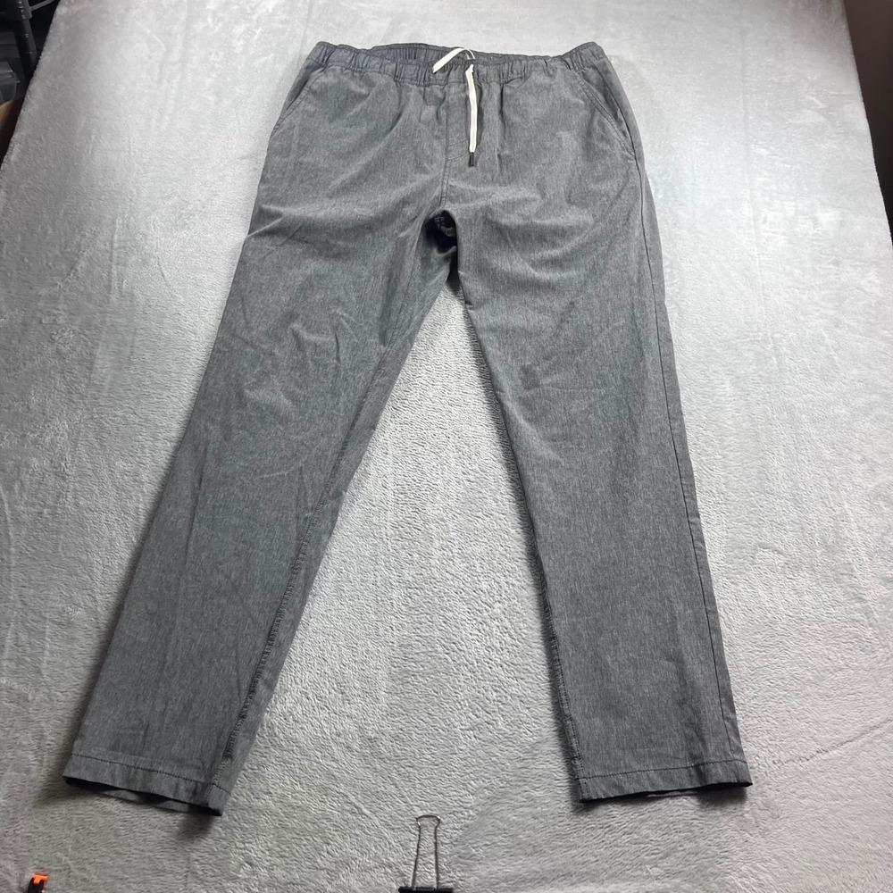 Fair Harbor‎ Mens Grey Heathered Elastic Waist Drawstring Performance Pants XL